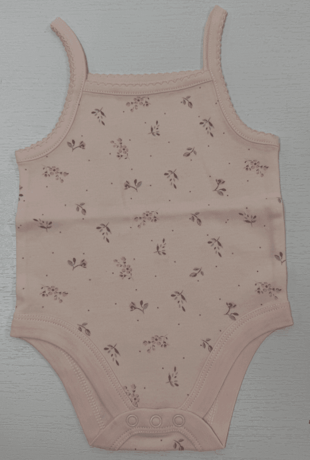 Floral Sleeveless Baby Bodysuit — baby_bodysuit